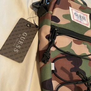 Guess Green Camo Shoulder Bag